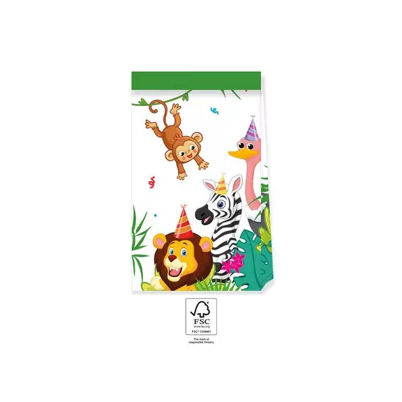 Dzsungel Balloons papírzacskó 4 db-os FSC Dzsungel Balloons papírzacskó 4 db-os FSC