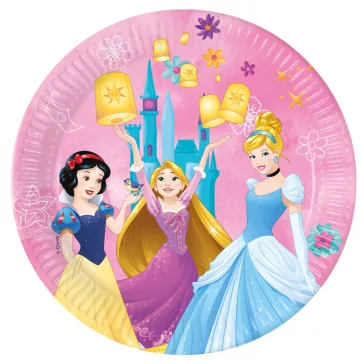  Disney Hercegnők Live Your Story papírtányér 8 db-os 23 cm FSC