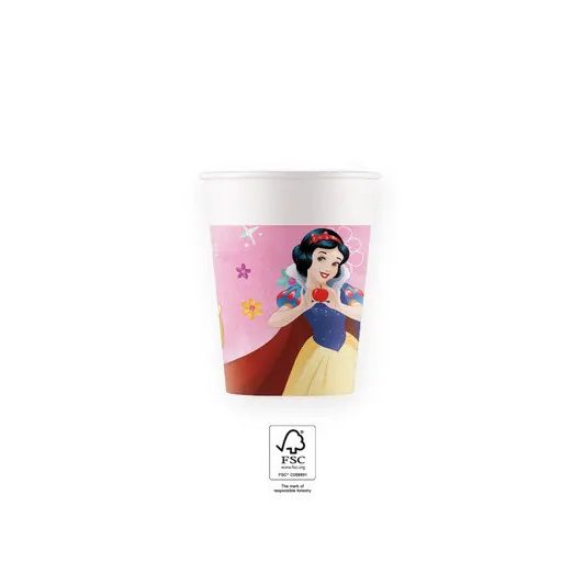 Disney Hercegnők Live Your Story papír pohár 8 db-os 200 ml FSC