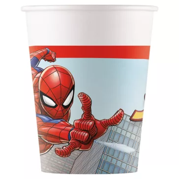 Pókember Crime Fighter papír pohár 8 db-os 200 ml FSC