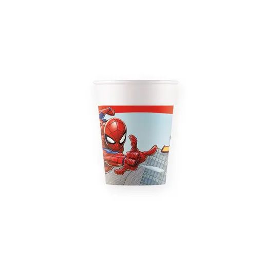 Pókember Crime Fighter papír pohár 8 db-os 200 ml FSC