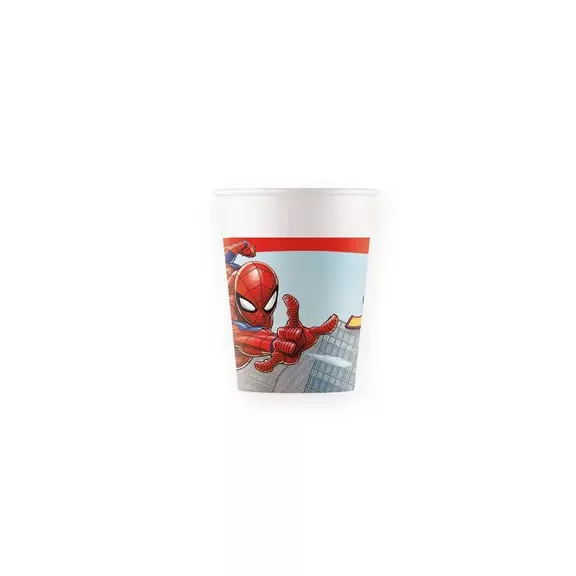 Pókember Crime Fighter papír pohár 8 db-os 200 ml FSC