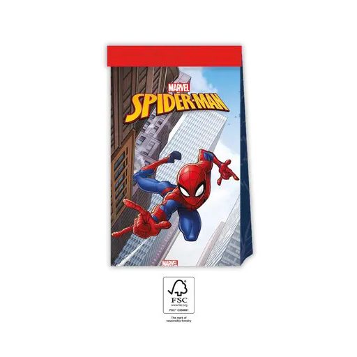 Pókember Crime Fighter papírzacskó 4 db-os FSC