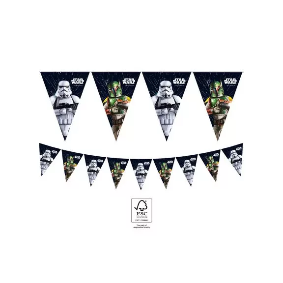Star Wars Galaxy zászlófüzér FSC 2,3 m