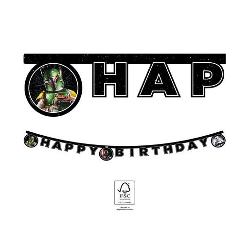 Star Wars Galaxy Happy Birthday felirat FSC 2 m