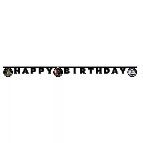 Star Wars Galaxy Happy Birthday felirat FSC 2 m