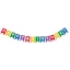 Happy Birthday Multicolor papír felirat 2,3 m