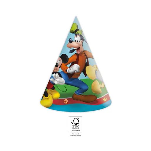 Disney Mickey Rock the House Parti kalap, csákó 6 db-os FSC