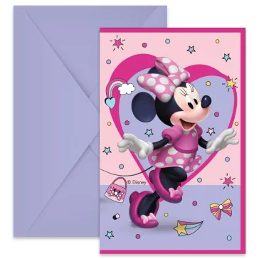 Disney Minnie Junior party meghívó 6 db-os FSC