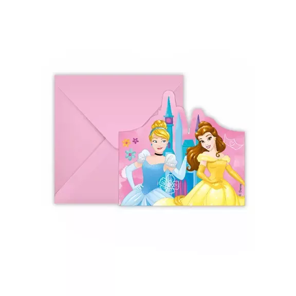 Disney Hercegnők Live Your Story party meghívó 6 db-os FSC