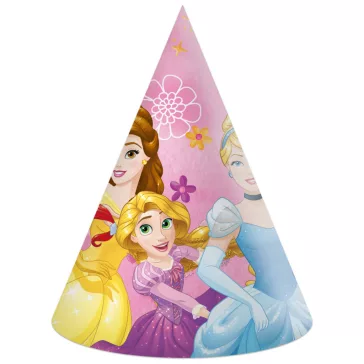   Disney Hercegnők Live Your Story parti kalap, csákó 6 db-os FSC