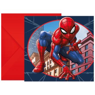 Pókember Crime Fighter party meghívó 6 db-os FSC