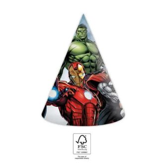   Bosszúállók Infinity Stones parti kalap, csákó 6 db-os FSC