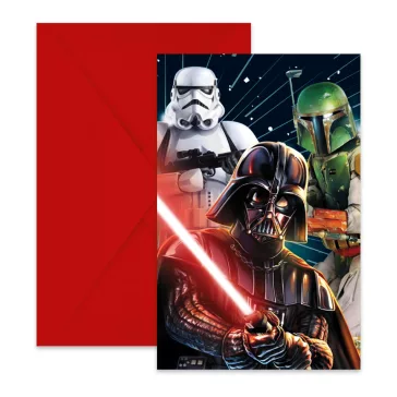 Star Wars Galaxy party meghívó 6 db-os FSC