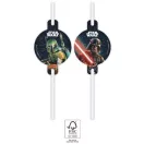 Star Wars Galaxy papír szívószál, 4 db-os szett FSC