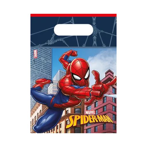 Pókember Crime Fighter ajándéktasak, ajándékzacskó 6 db-os