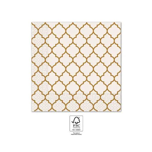 Barna Brown Tiles szalvéta 20 db-os 33x33 cm FSC