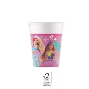 Barbie Fantasy papír pohár 8 db-os 200 ml FSC