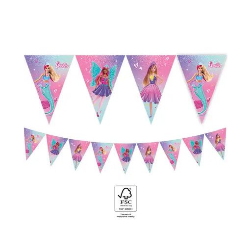 Barbie Fantasy zászlófüzér FSC 2,3 m