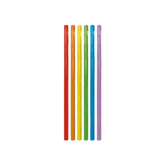 Színes Multicolor műanyag szívószál 6 db-os Színes Multicolor műanyag szívószál 6 db-os