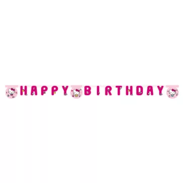 Hello Kitty Fashion Happy Birthday felirat FSC 2 m