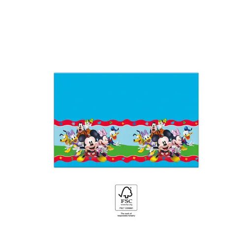 Disney Mickey Rock the House papír asztalterítő 120x180 cm FSC