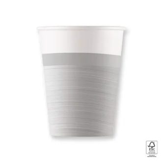   Ezüst Next Generation Silver papír pohár 8 db-os 200 ml FSC