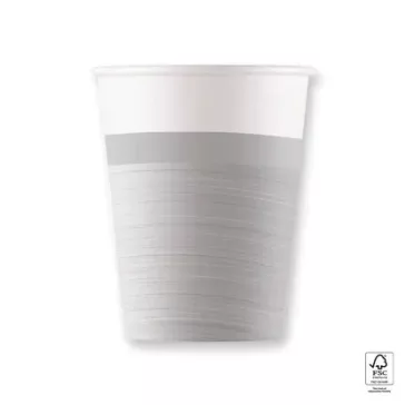   Ezüst Next Generation Silver papír pohár 8 db-os 200 ml FSC