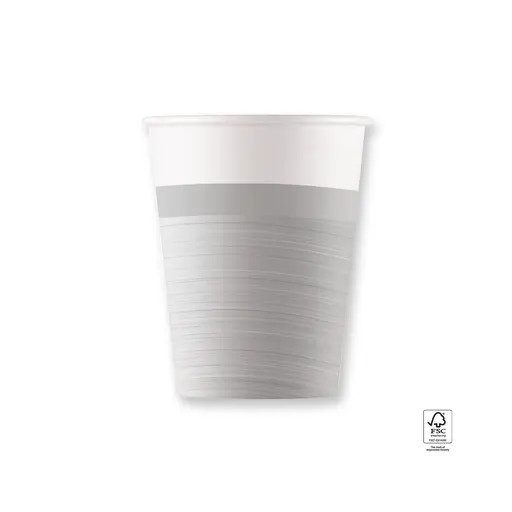 Ezüst Next Generation Silver papír pohár 8 db-os 200 ml FSC