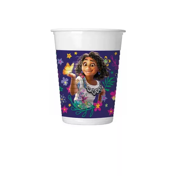 Disney Encanto Flower műanyag pohár 8 db-os 200 ml Disney Encanto Flower műanyag pohár 8 db-os 200 ml