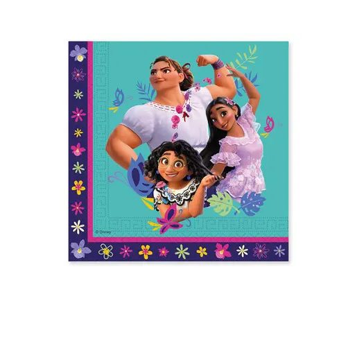 Disney Encanto Flower szalvéta 20 db-os 33x33 cm FSC