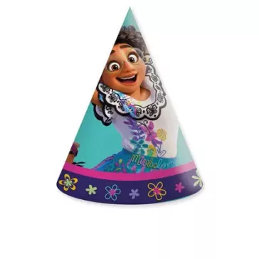 Disney Encanto Flower parti kalap, csákó 6 db-os FSC