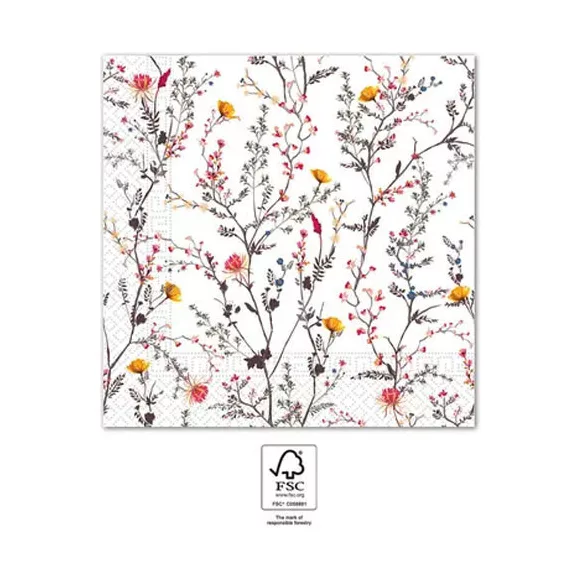 Színes Modern Branches szalvéta 20 db-os 33x33 cm FSC Színes Modern Branches szalvéta 20 db-os 33x33 cm FSC