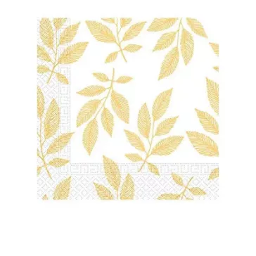 Levél Orange Leaves szalvéta 20 db-os 33x33 cm