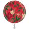 Karácsonyi Holly Poinsettia papírtányér 8 db-os 23 cm FSC