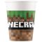 Minecraft Green papír pohár 8 db-os 200 ml FSC