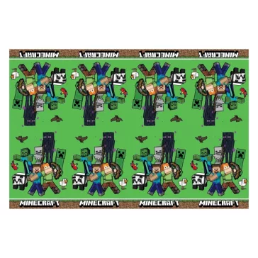 Minecraft Green műanyag asztalterítő 120x180 cm