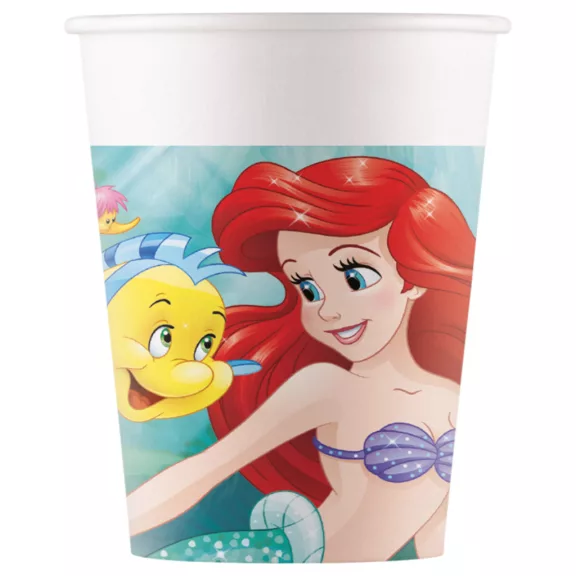 Disney Hercegnők Ariel Curious papír pohár 8 db-os 200 ml FSC Disney Hercegnők Ariel Curious papír pohár 8 db-os 200 ml FSC