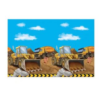 Építkezés Grabber műanyag asztalterítő 120x180 cm