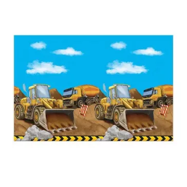 Építkezés Grabber műanyag asztalterítő 120x180 cm