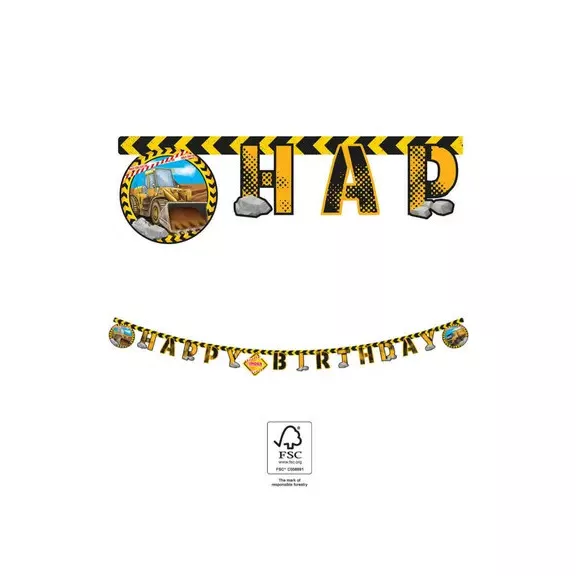 Építkezés Grabber Happy Birthday felirat FSC 2 m Építkezés Grabber Happy Birthday felirat FSC 2 m