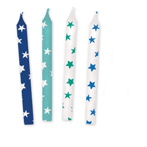 Happy Birthday Blue, Kék tortagyertya, gyertya szett 12 db-os