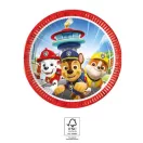 Mancs Őrjárat Rescue Heroes papírtányér 8 db-os 20 cm FSC