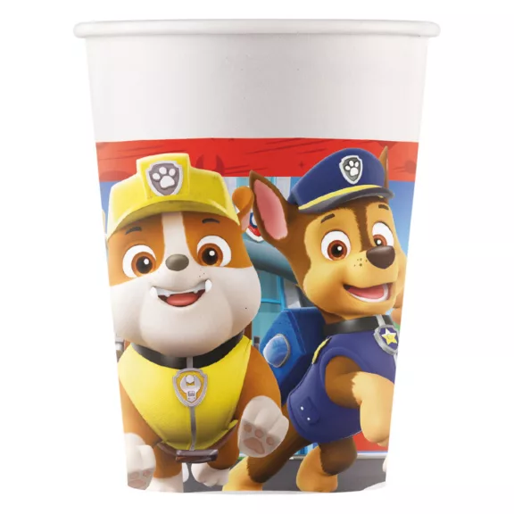 Mancs Őrjárat Rescue Heroes papír pohár 8 db-os 200 ml FSC Mancs Őrjárat Rescue Heroes papír pohár 8 db-os 200 ml FSC