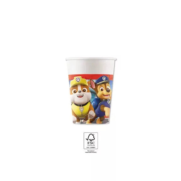 Mancs Őrjárat Rescue Heroes papír pohár 8 db-os 200 ml FSC