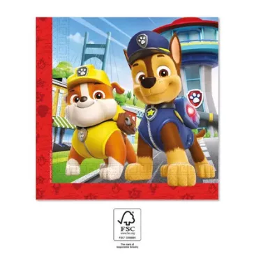   Mancs Őrjárat Rescue Heroes szalvéta 20 db-os 33x33 cm FSC