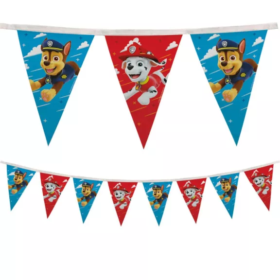 Mancs Őrjárat Rescue Heroes textil zászlófüzér 2,3 m Mancs Őrjárat Rescue Heroes textil zászlófüzér 2,3 m