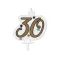 Happy Birthday Gold Milestone tortagyertya, számgyertya 30-as