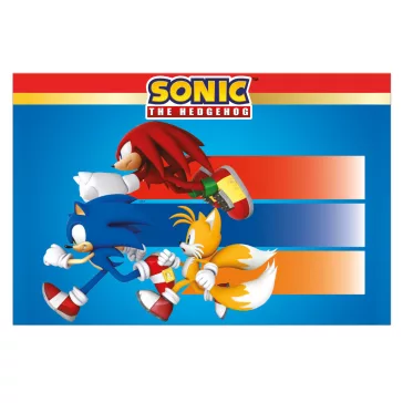 Sonic a sündisznó Sega műanyag asztalterítő 120x180 cm