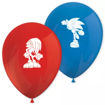 Sonic a sündisznó Sega léggömb, lufi 8 db-os